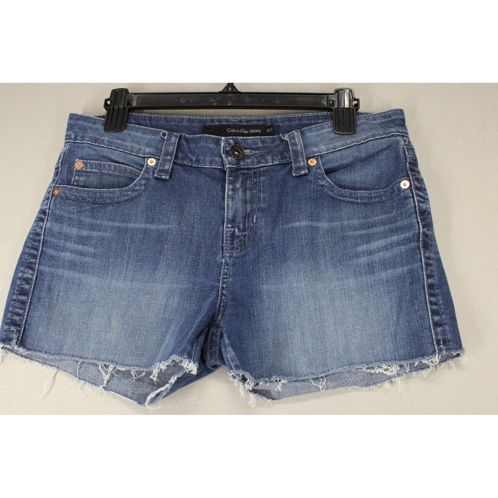 Calvin Klein Jeans Denim Shorts Womens 30/10 Raw Hem Cut Off Casual Summer